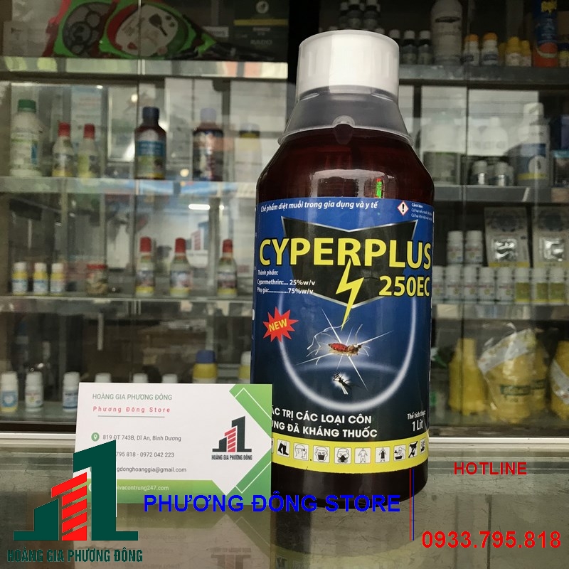 Thuốc diệt muỗi và côn trùng Cyper plus 250EC-1 lít