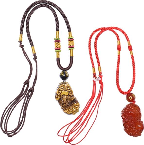 Bộ 2 Vòng Cổ Tỳ Hưu Opal Và Mã Não Đỏ GEMBANK