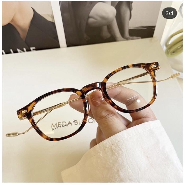 Gọng cận eddy thời trang unisex tặng kèm hộp cao cấp Bisou.accessories