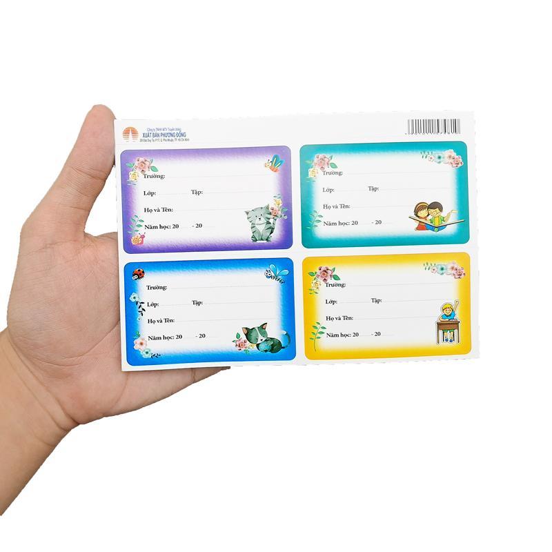 Nhãn Vở Học Sinh Phương Đông (16 Nhãn Vở) - Mẫu 2