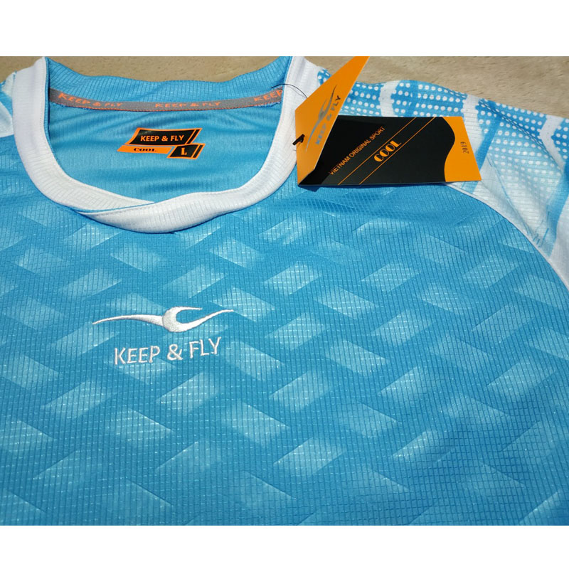 Bộ Quần Áo Thể Thao Keep &amp; Fly Cao Cấp - Mẫu Áo Leiter Xanh Ya