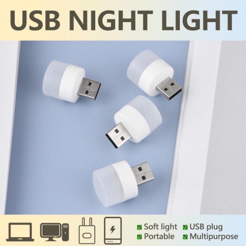 Đèn ngủ mini cổng usb siêu nhỏ gọn,công suất 1W siêu tiết kiệm điện,siêu bền,dùng được mọi lúc mọi nơi,có 2 màu ánh sáng trắng và ánh sáng vàng