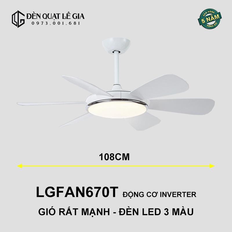 Quạt Trần Chung Cư LGFAN670T | Quạt Trần Cho Phòng Ăn