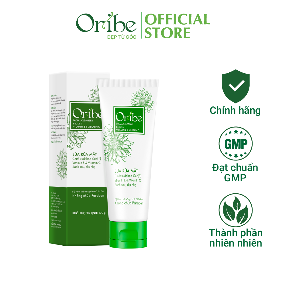 Sữa Rửa Mặt Dưỡng Ẩm, Làm Sạch Sâu Chiết Xuất Hoa Cúc - Oribe Facial Cleanser 100g