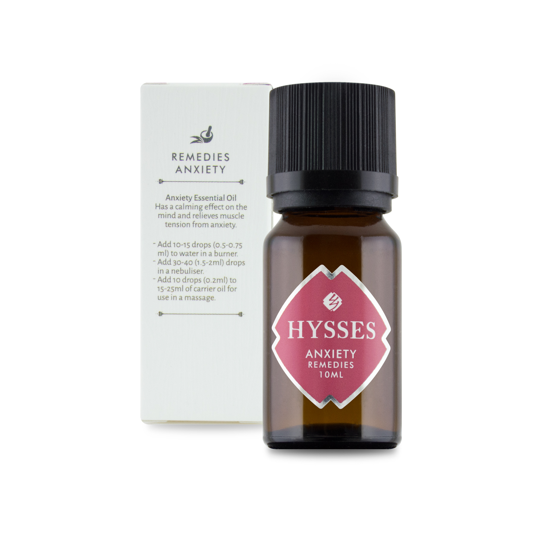 Tinh Dầu Cao Cấp Hysses Remedies Anxiety Hương Thơm Ngọt Dễ Chịu, Giảm Căng Thẳng, Stress, Mang Đến Cảm Giác Thư Thái Với Tinh Dầu Cam Bergamot và Quýt Hữu Cơ Tự Nhiên