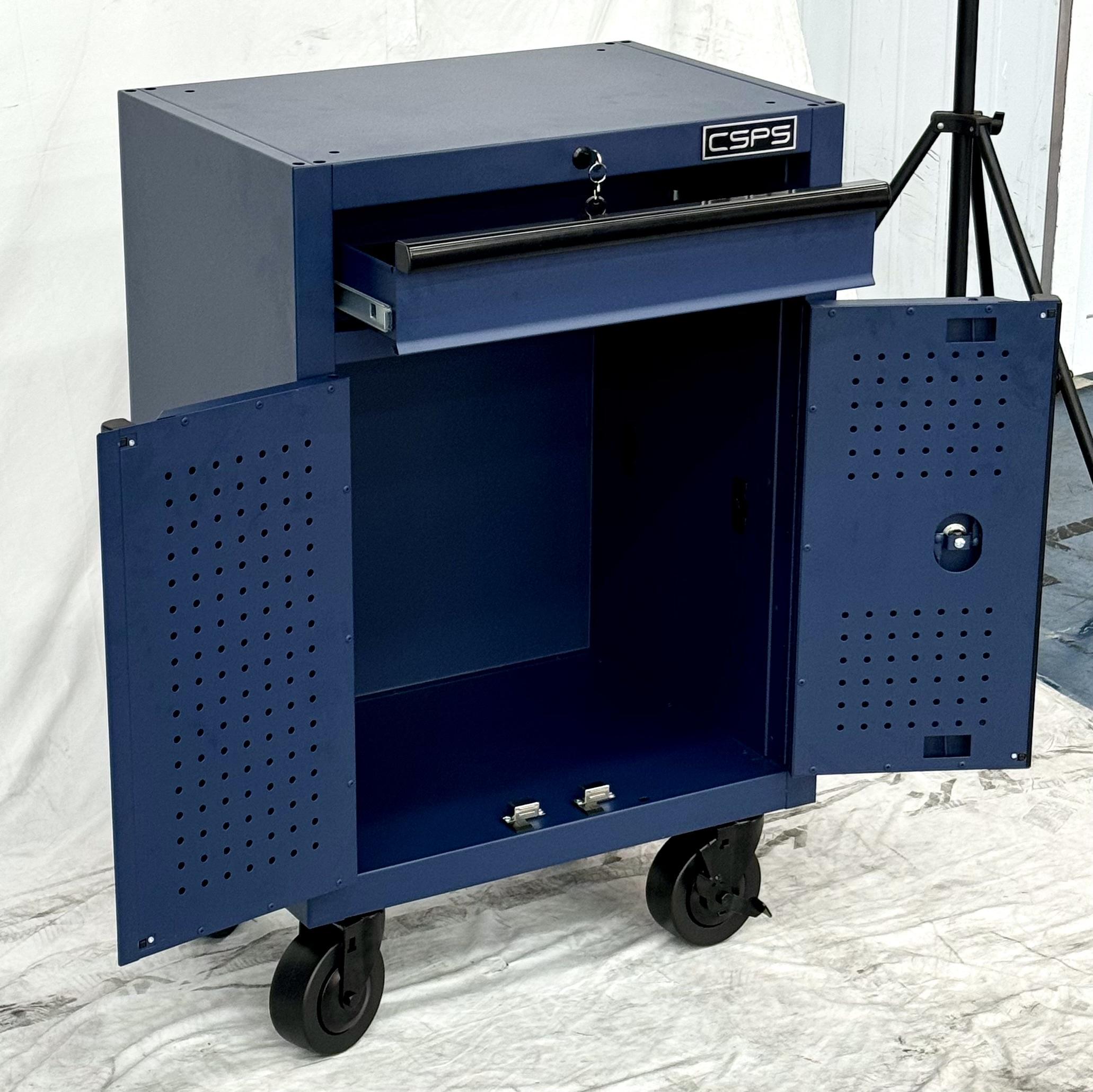 Tủ dụng cụ CSPS 61cm - 01 hộc kéo màu xanh dương có bánh xe