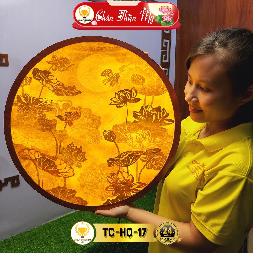 Đèn Thờ Hào Quang Phật Tranh Trúc Chỉ, Trang Trí Bàn Thờ, Hào Quang Trúc Chỉ Quan Thế Âm Bồ Tát TC-HQ-163