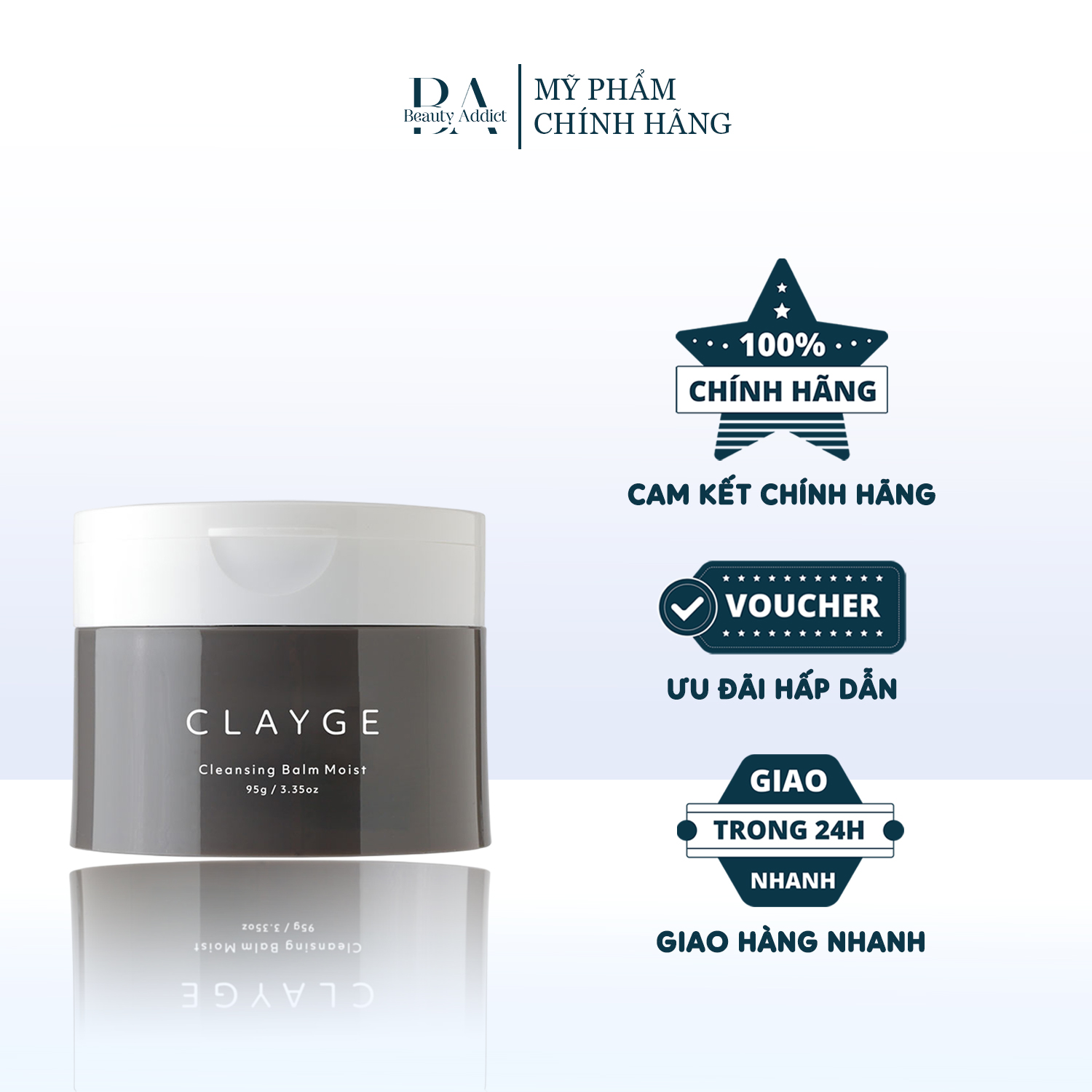 Sáp tẩy trang dưỡng ẩm Clayge Cleansing Balm Moist N