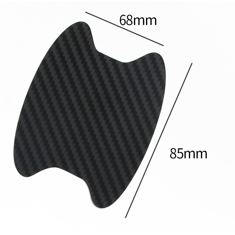 4 Miếng dán bảo vệ tay nắm cửa xe hơi bằng sợi carbon chất lượng cao