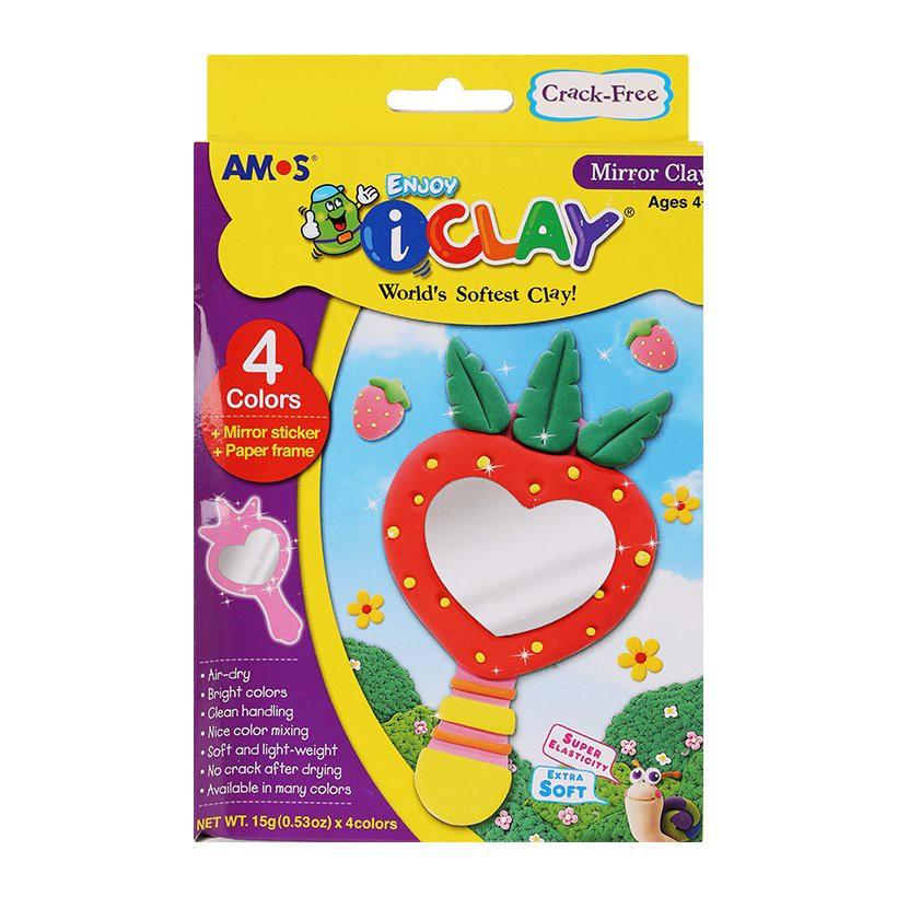 Đất nặn trang trí Amos I.Clay - Hộp 4 màu
