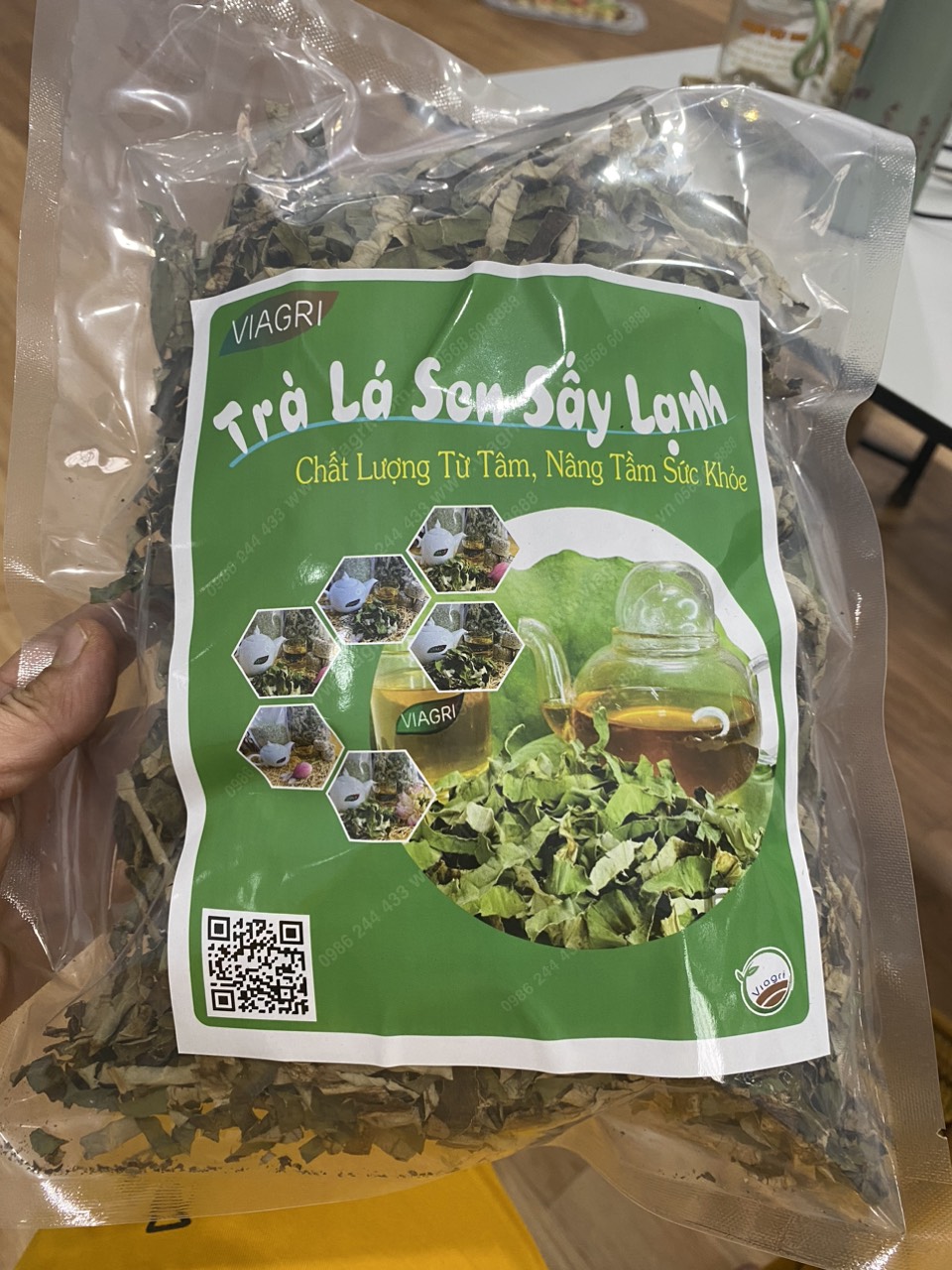Trà lá sen Viagri sấy lạnh - trà giảm cân, giảm mỡ máu, tốt cho sức khoẻ