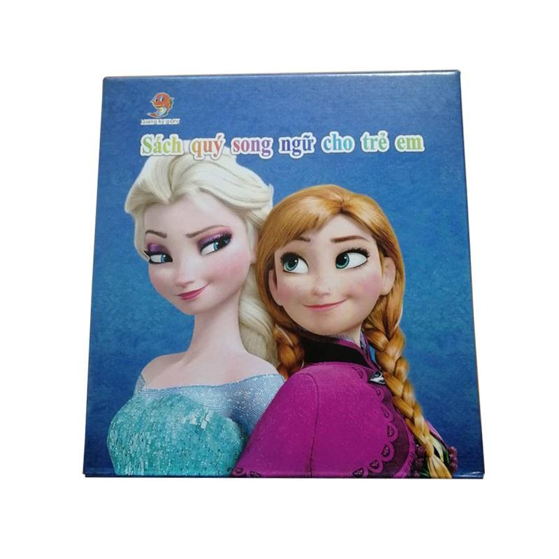 Sách nói song ngữ Anh - Việt bìa công chúa Elsa cảm ứng có hình ảnh âm thanh đồ chơi giáo dục quà tặng cho bé trẻ em