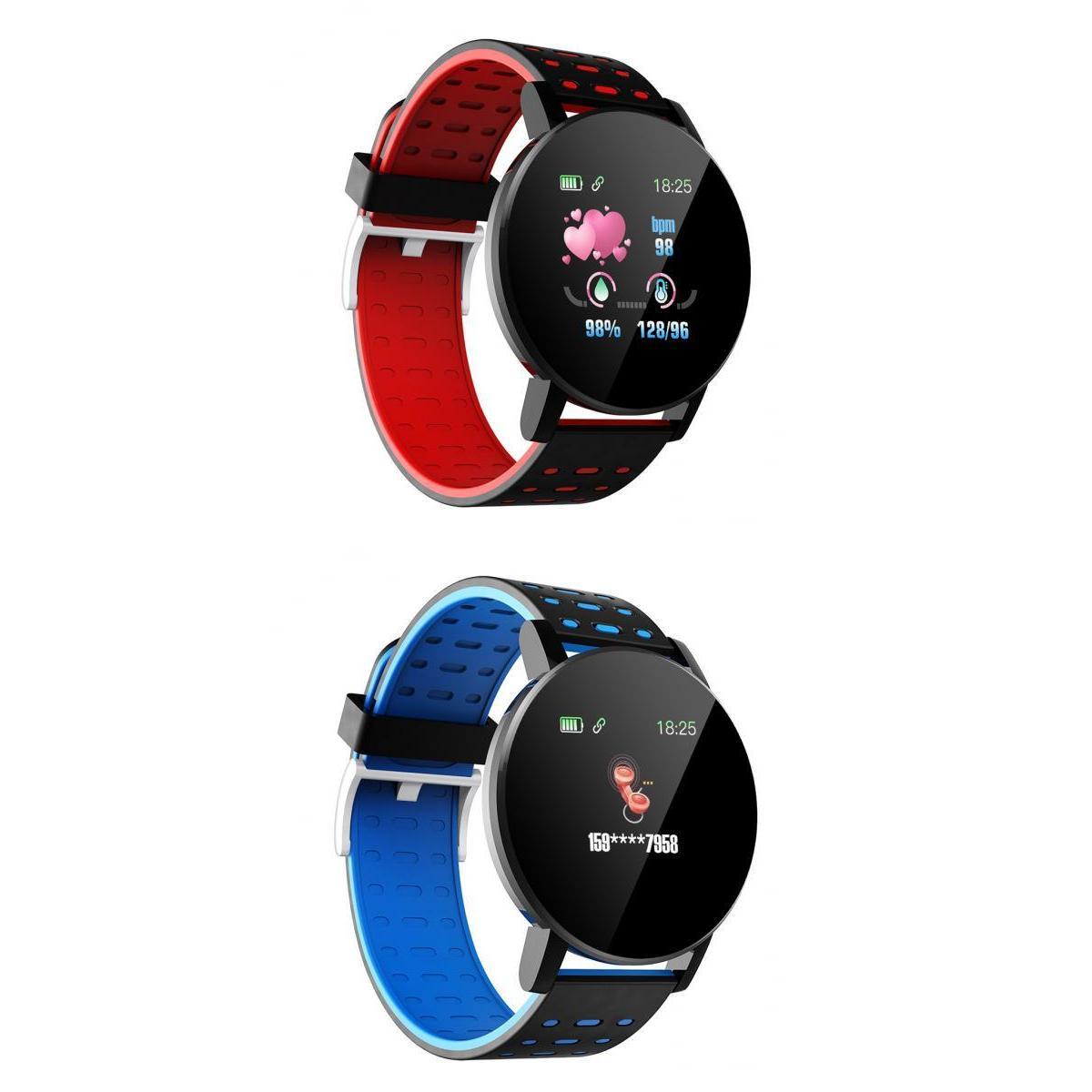 Smart Watch Bluetooth Bracelet Watch For  IOS / Samsung Android 2Pcs