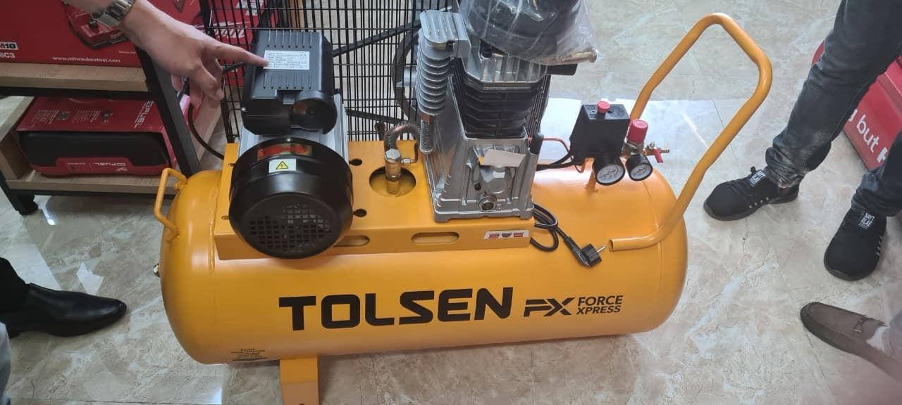 MÁY NÉN KHÍ CÓ DẦU 100L 2200W TOLSEN 73127 - HÀNG CHÍNH HÃNG