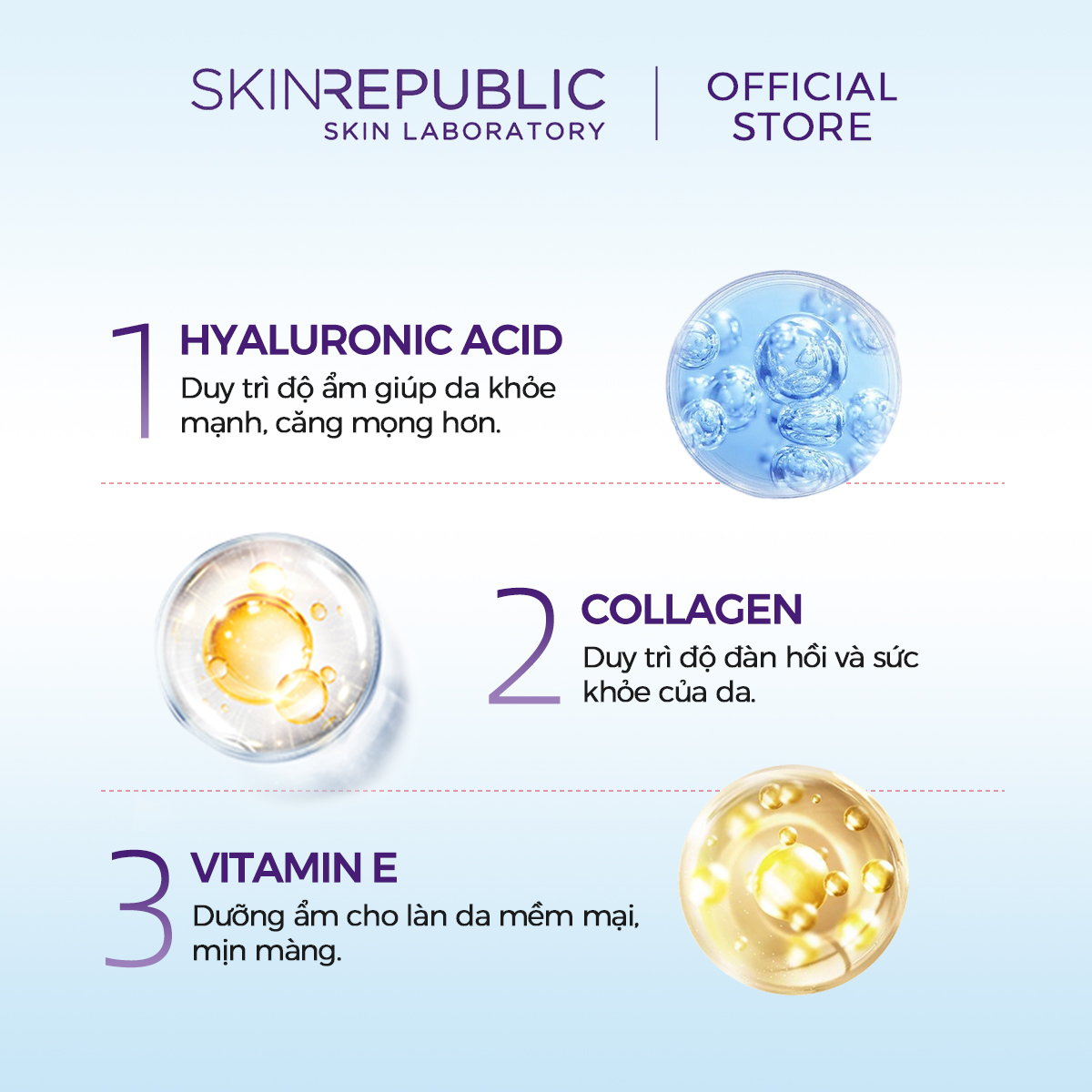 Mặt nạ dưỡng da Skin Republic Hyaluronic Acid + Collagen Face Mask 25ml