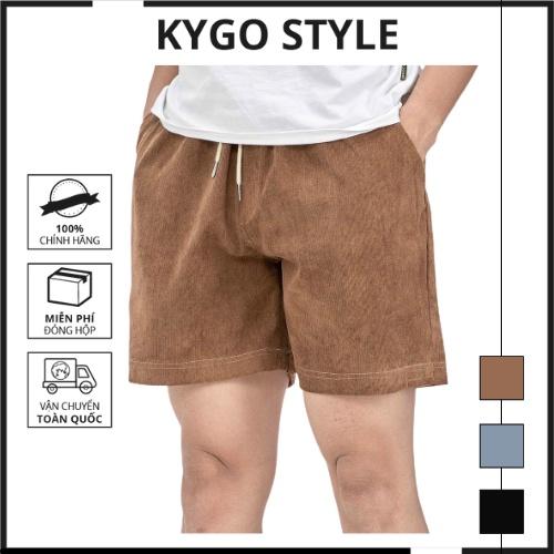 Quần short lửng có túi rộng 2 bên và túi sau đựng được nhiều thứ. Quần short chất nhung tăm dày dặn mặc thoải mái K075