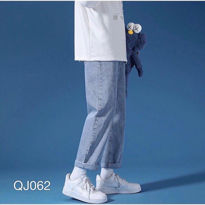 QJ062 - QUẦN JEAN BAGGY NAM BÁIC XANH BẠC