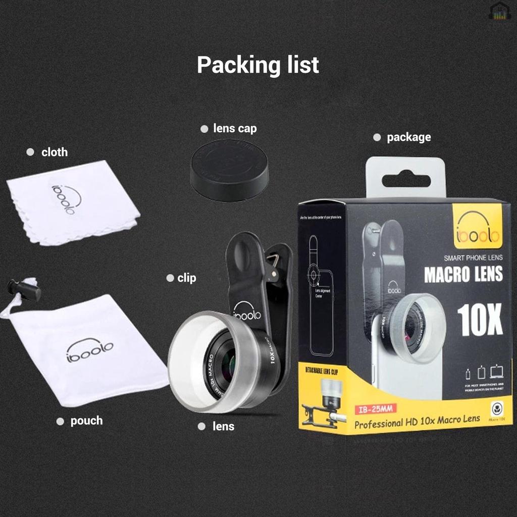 Ống kính máy ảnh HD 25mm 10X cho điện thoại