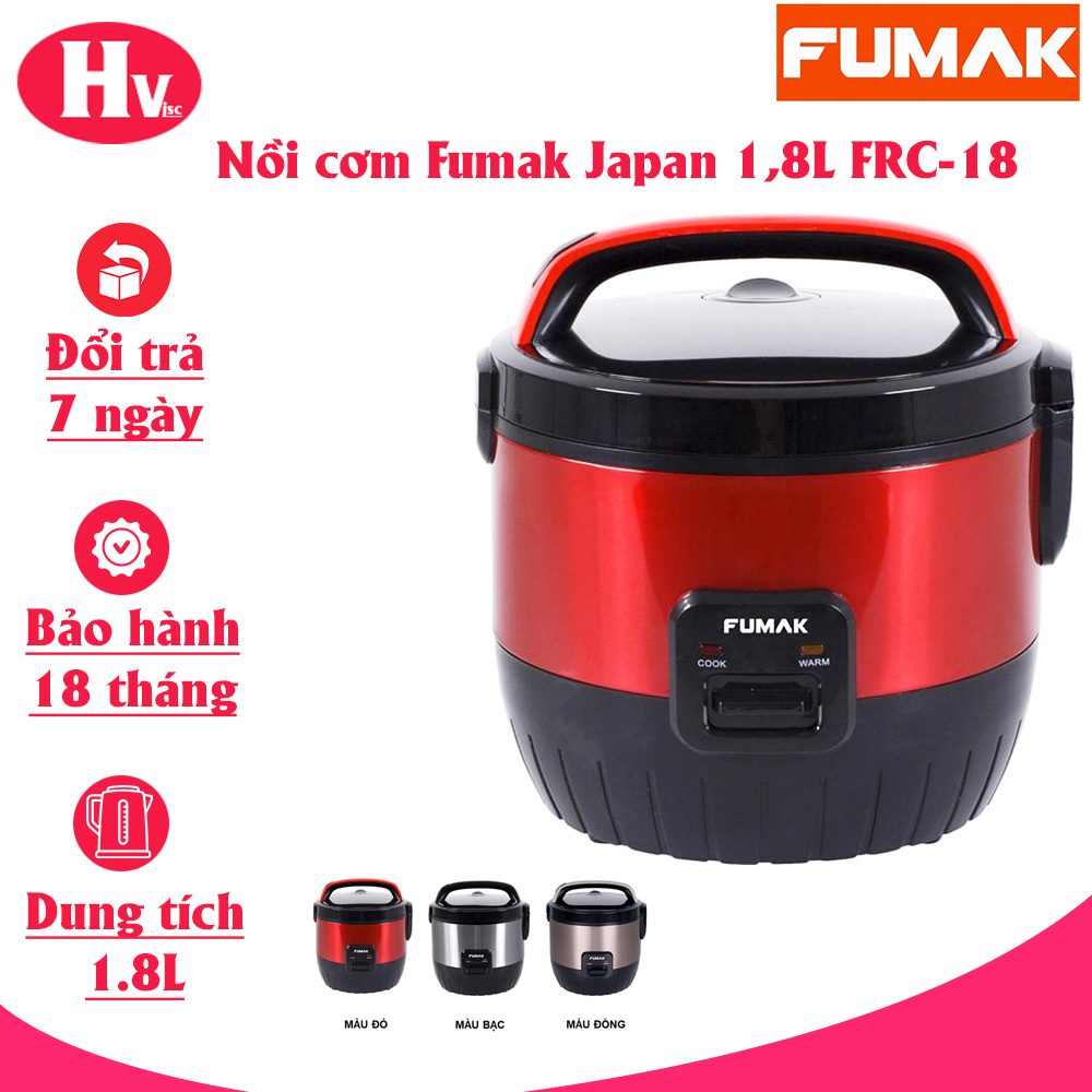 Nồi cơm điện Fumak Nhật Bản, Dung Tích 1.8L - Hàng Chính Hãng