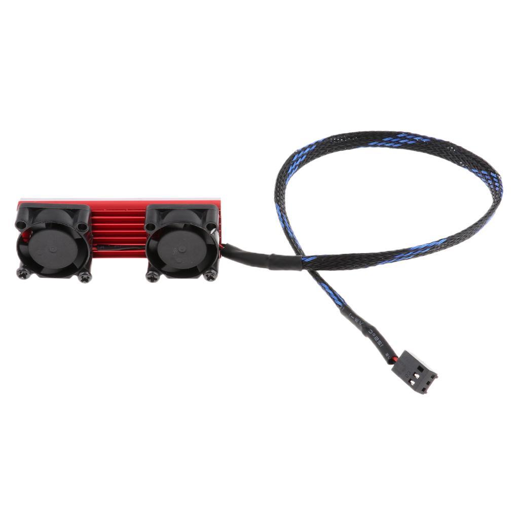 2x PCIE Solid State Sink Dual Active Radiator M.2 SSD Cooling Fan