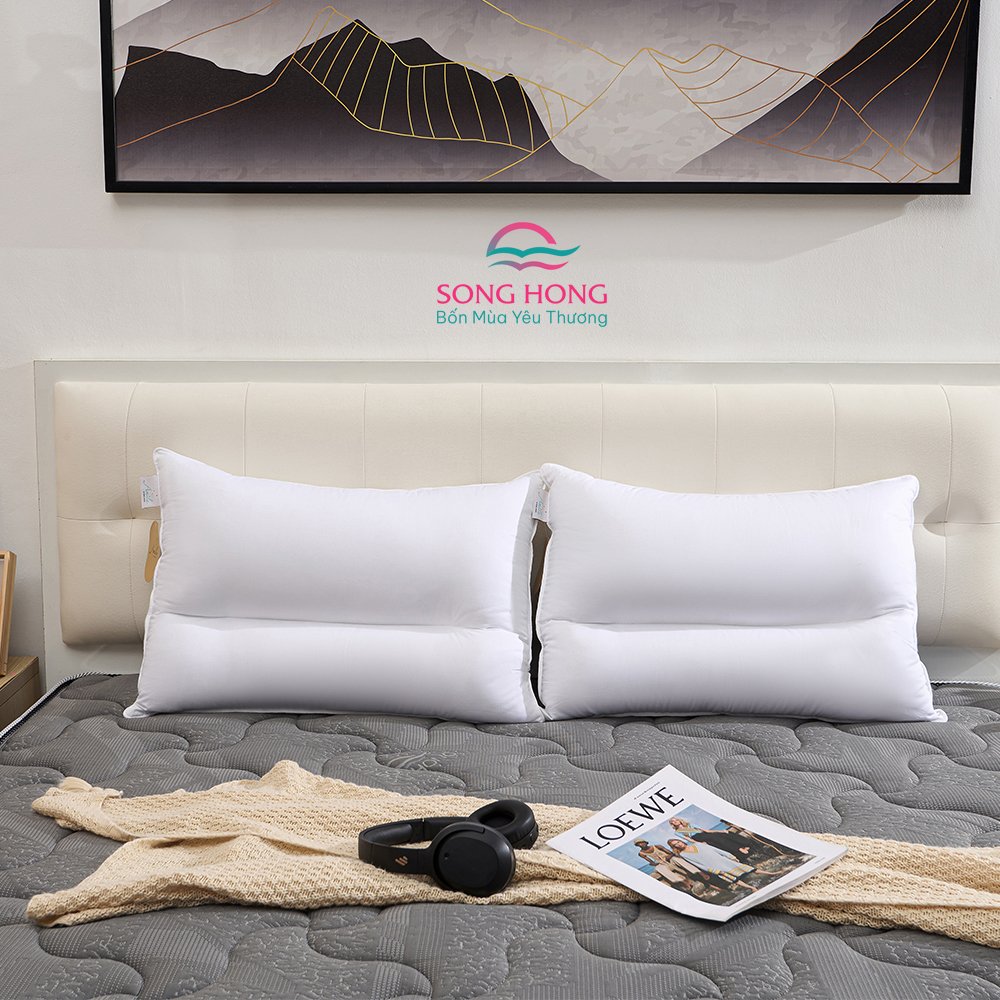 Ruột gối đơn 45x65cm cao cấp Sông Hồng Amila - Hàng chính hãng
