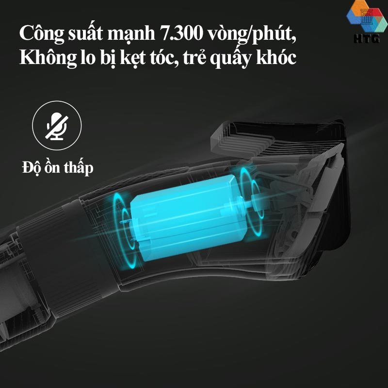 Tông đơ cắt tóc Enchen Sharp3S không dây, hỗ trợ vừa sạc - vừa cắt, lưỡi dao sắc bén tự mài, độ ồn thấp, 7300r/m, hàng chính hãng