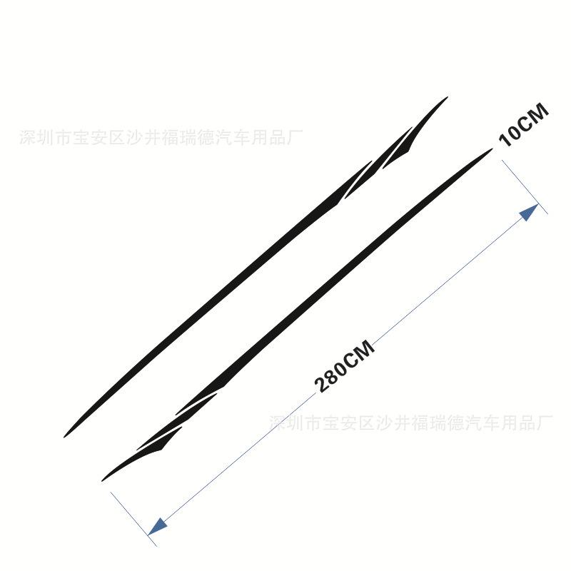 Phong cách mới nhất D-231 xe thời trang sửa đổi vòng eo kéo hoa xe thương mại đầy đủ xe nhãn dán nhãn dán cơ thể sửa đổi kéo hoa nhãn dán