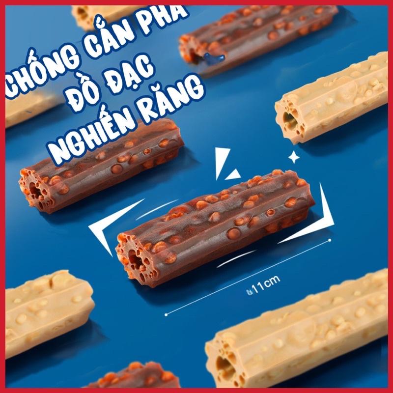 Xương gặm sạch răng vị bò và gà phô mai (11cm/cây) - Bánh thưởng cho chó