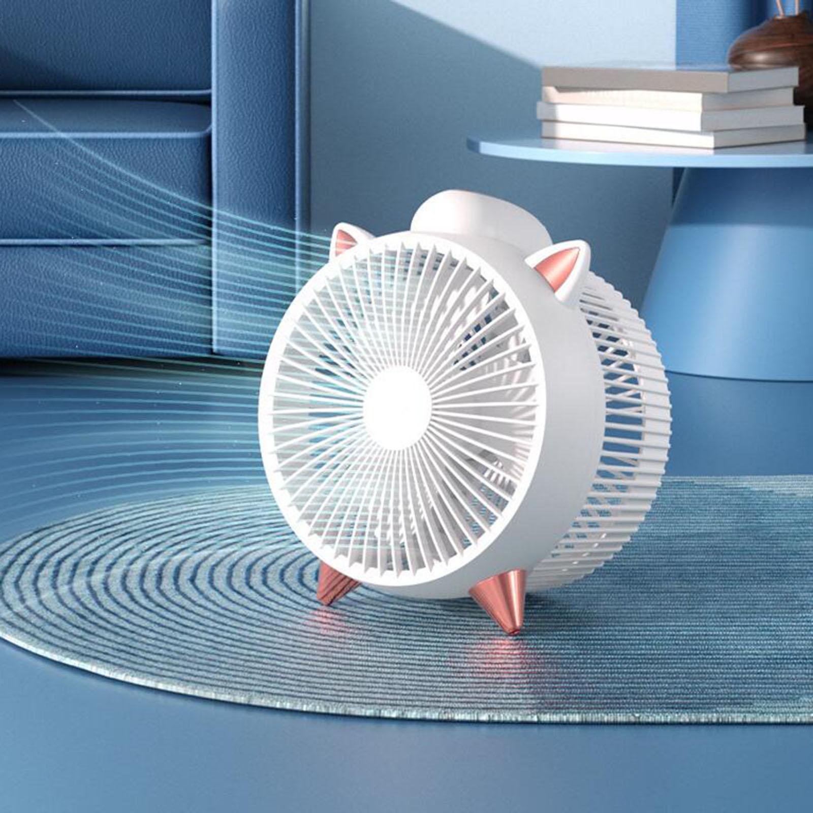 USB Desk Fan Strong Wind Small Silent Mini USB Fan for Outdoor Summer Travel