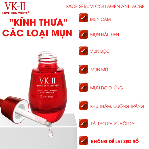 Serum Ngừa Mụn - Thâm - Mờ Sẹo - Kiểm Soát Nhờn VK II