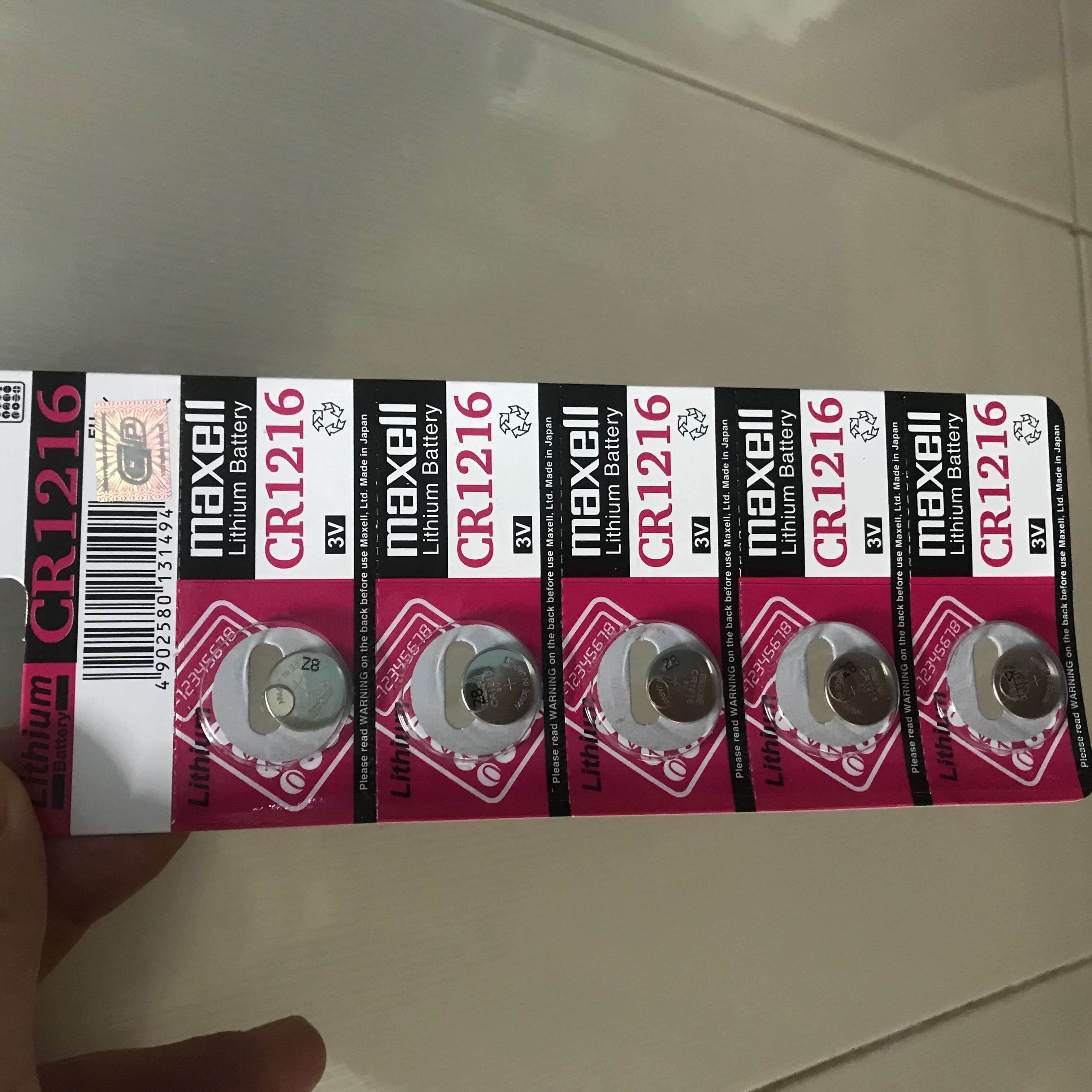 Pin MAXELL CR1216 nhập khẩu Nhật Bản