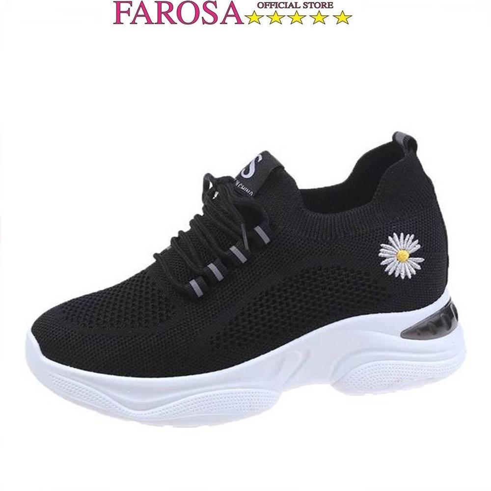 Giày thể thao nữ sneakers FAROSA - T1 độn đế 7 cm phong cách Hàn Quốc chất vải lưới cực hót trend