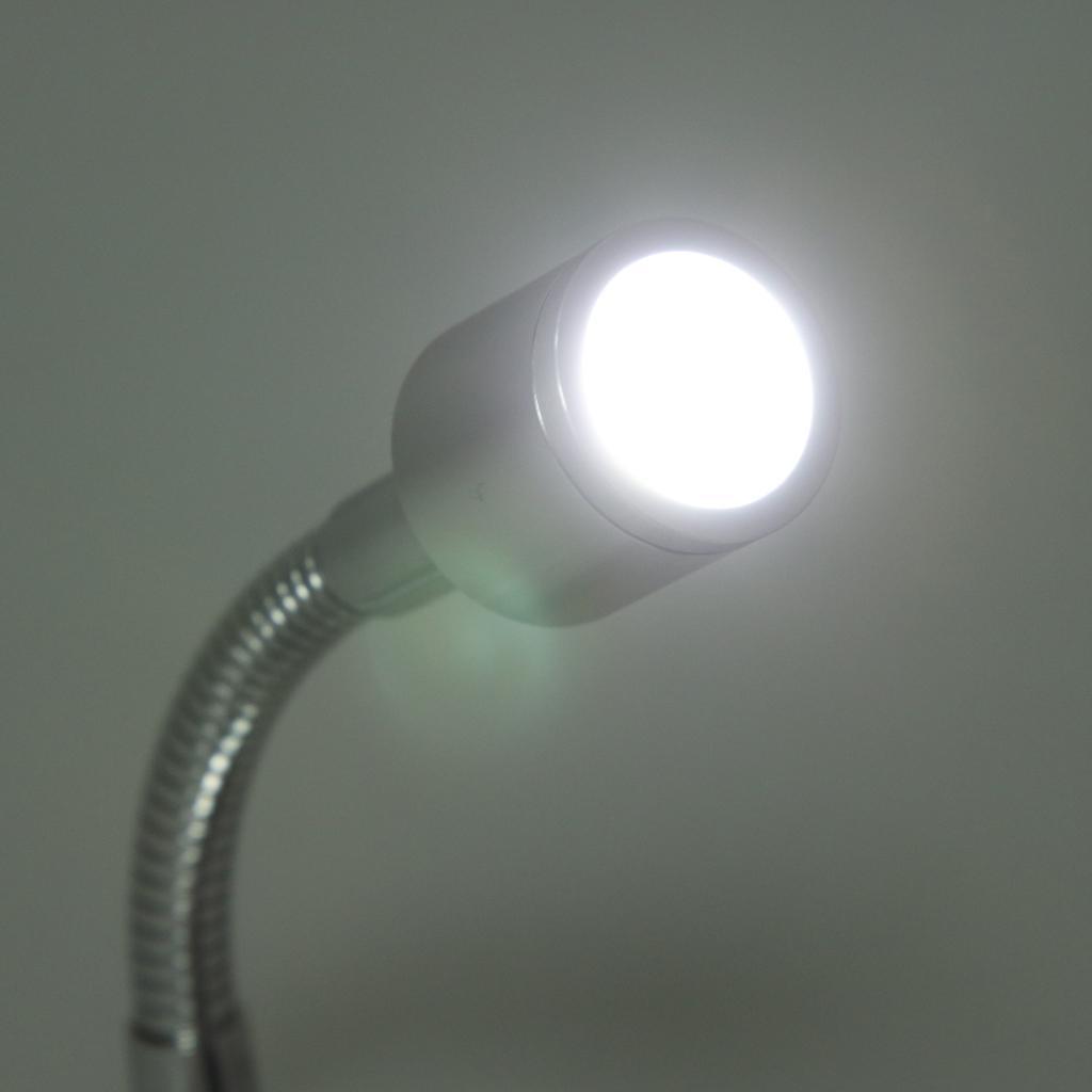 4Pcs Flexible Hose LED Night Light Bedside Reading Lamp Wall Surface Mount