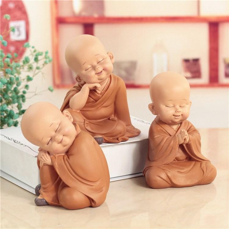 Bộ 3 chú tiểu tự tại an yên