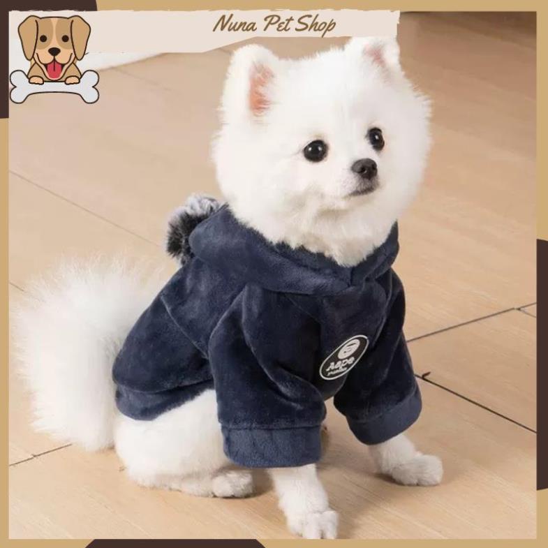 Áo Hoodie nhung cao cấp cho thú cưng - Áo cho chó mèo mùa đông