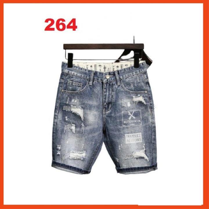 Quần short jean chất bò co giãn- quần lửng nam nhiều mẫu thời trang TINA ms313