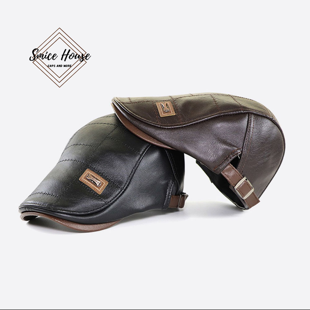 Nón beret da nam Jamonts hàng nhập cao cấp- Smice House- Mũ nồi nam cao tuổi món quà tuyệt vời cho ông và bố hàng nhập khẩu