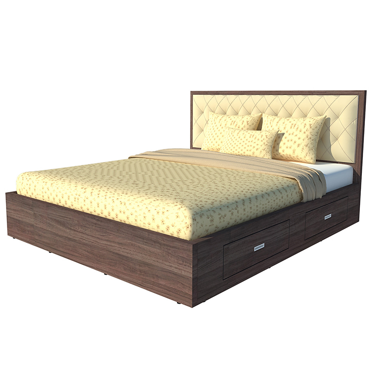 Giường ngủ 2 hộc kéo Tundo 140cm x 200cm