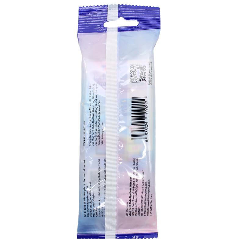 Túi 5 Bút Bi 0.5 mm Thiên Long TL-105 - Mực Đen