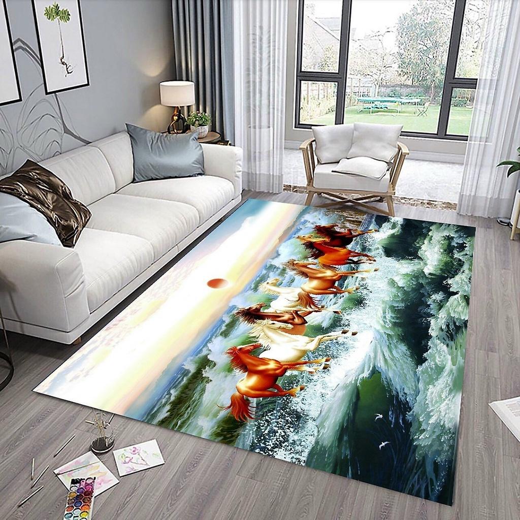Thảm Trải Sàn Bali VN Cao Cấp Trang Trí Phòng Khách - 2. HT Hoa Lá