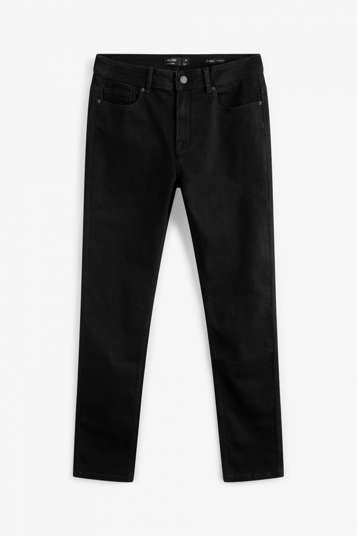 Quần Jean nam Routine màu đen form slimfit có độ co giãn 10F20DPA102CR2