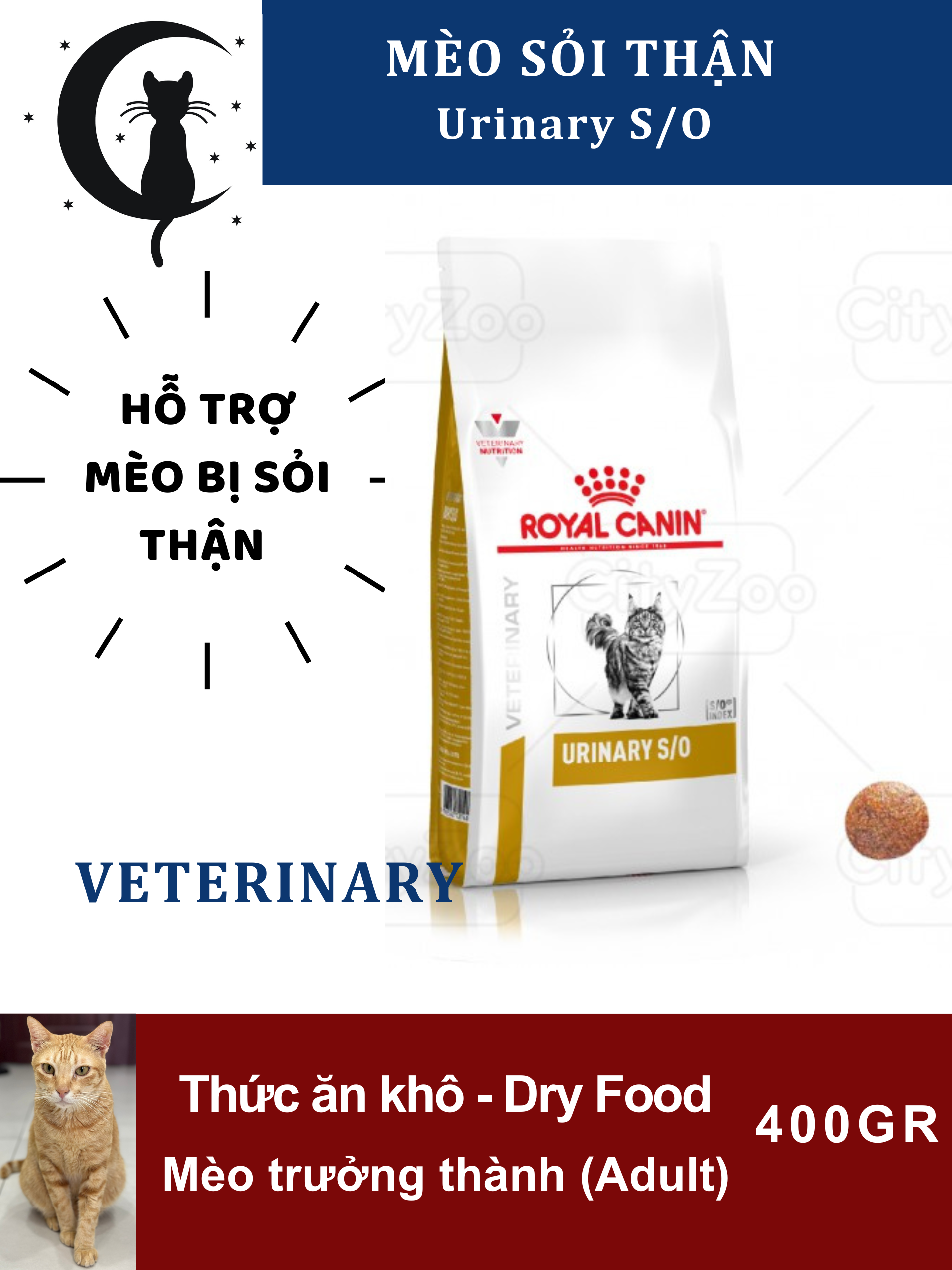 Royal Canin Hạt cho Mèo SỎI THẬN URINARY S/O