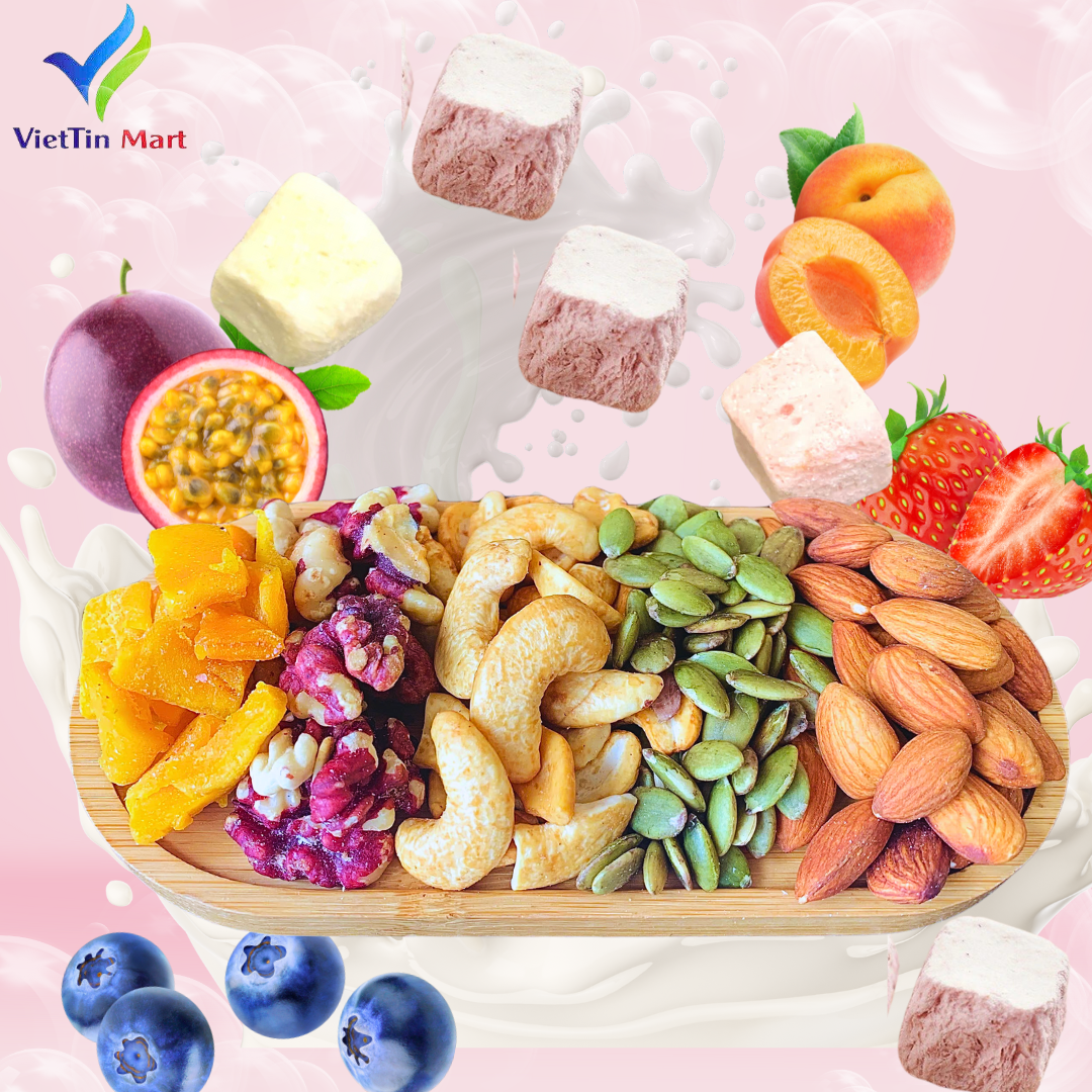 Granola Sữa Chua Yến Mạch Nổ Không Đường 500g VietTin Mart
