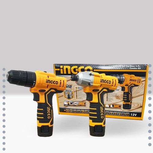 BỘ MÁY KHOAN VÀ MÁY SIẾT VÍT DÙNG PIN 12V INGCO CKLI1201 - HÀNG CHÍNH HÃNG