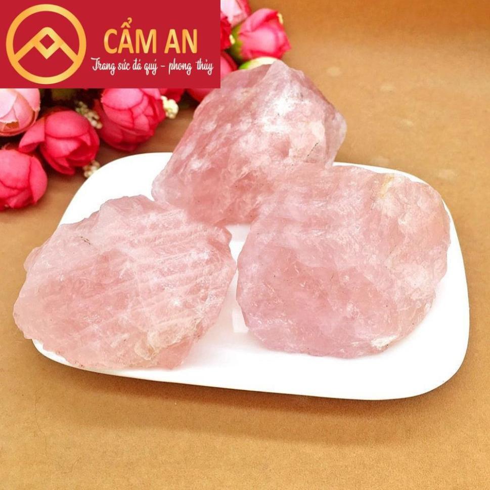 (cực rẻ) 1 viên đá TA hồng (Rose Quartz)