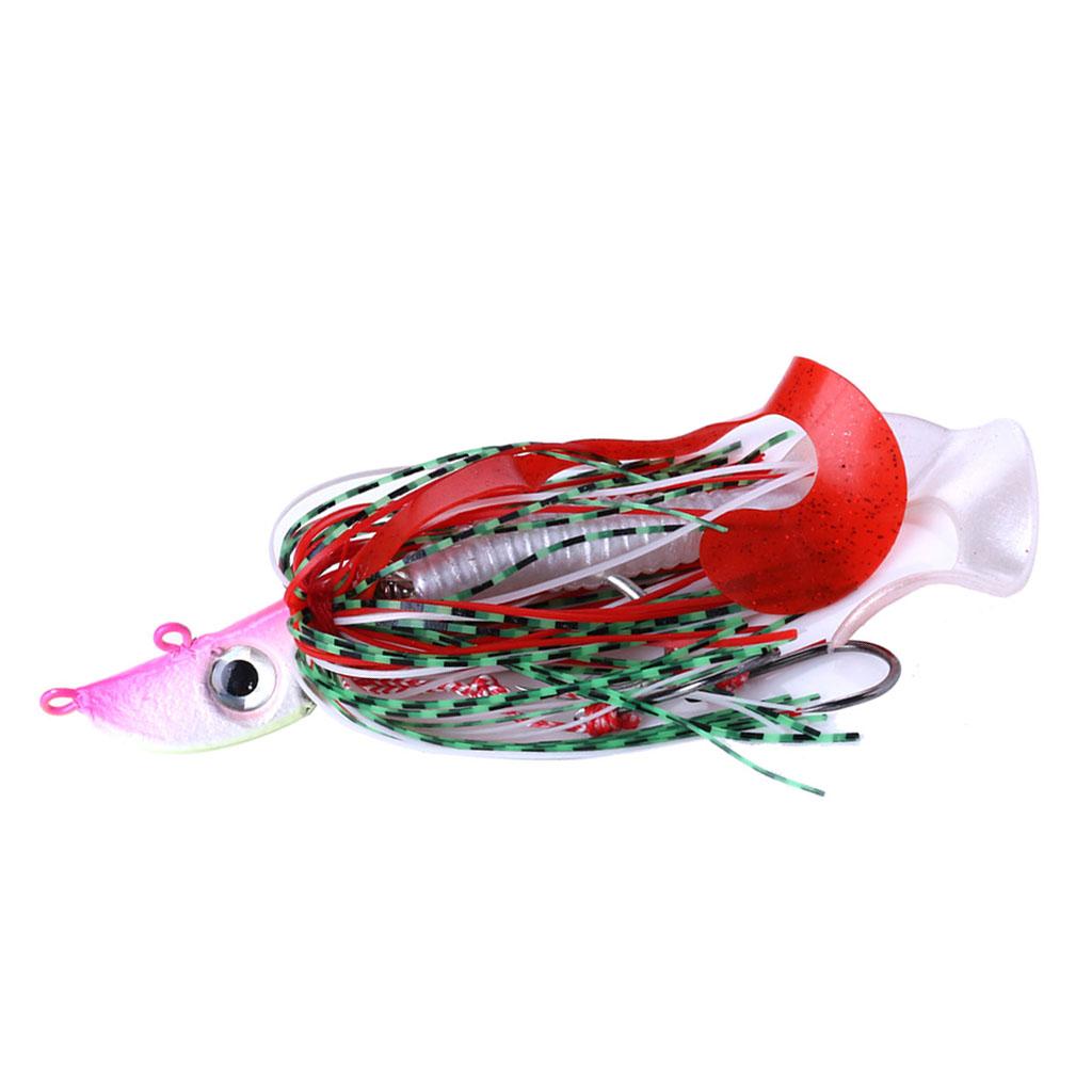 Metal Fishing Lure Jig Head Hard Bait Sea Fishing Silicone Lures 20g