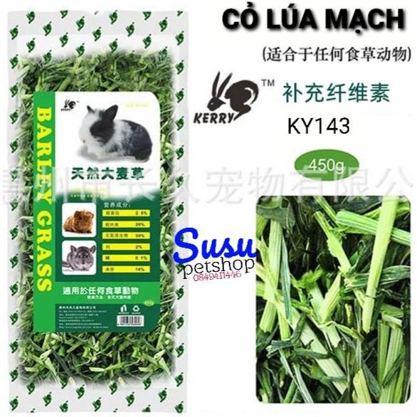 Cỏ Lúa Mạch, Lúa Mì KERRY cắt khúc Thơm Ngon cho Thỏ, Bọ 100gr