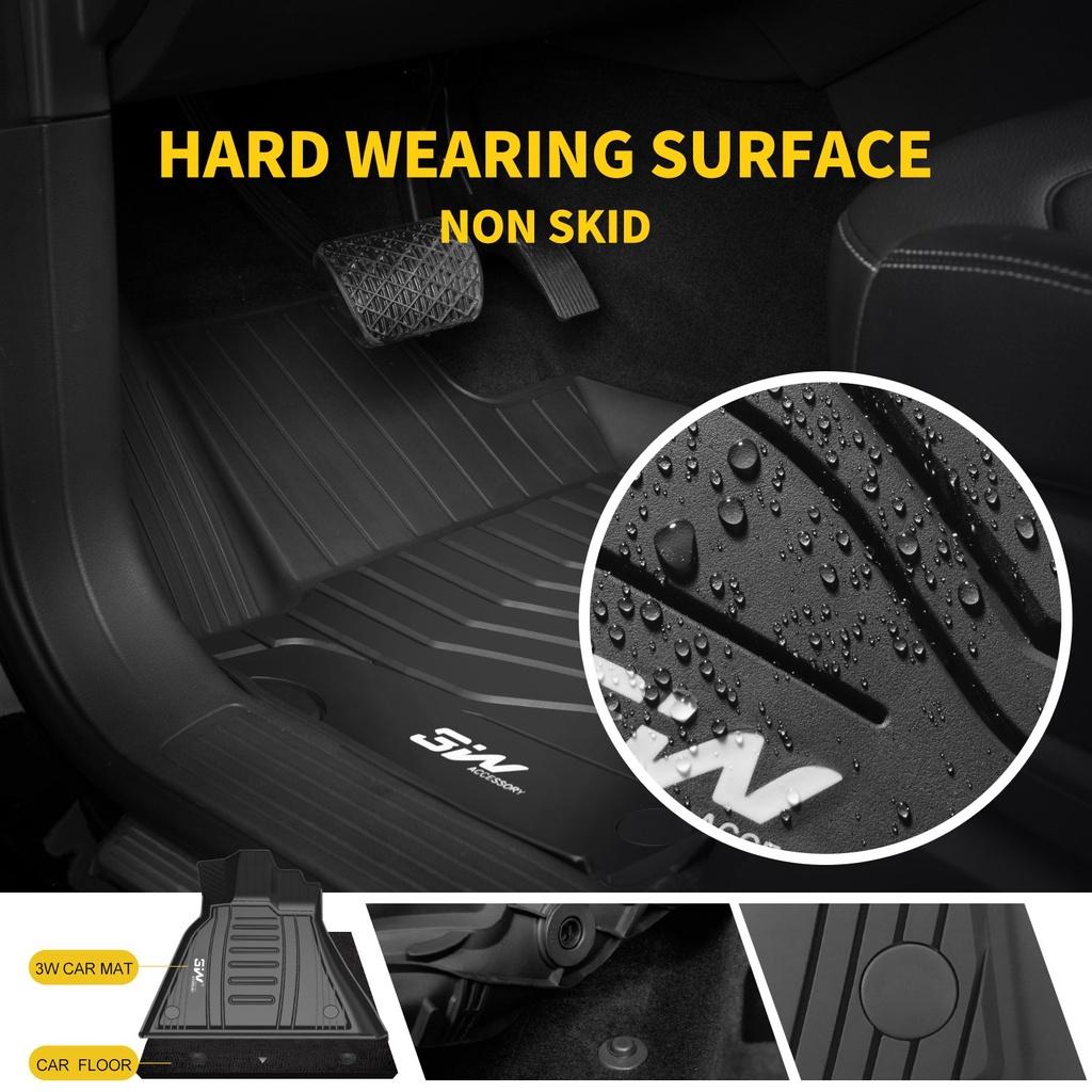 Thảm lót sàn xe ô tô Lincoln MKC 2014 - đến nay Nhãn hiệu Macsim 3W chất liệu nhựa TPE đúc khuôn cao cấp - màu đen