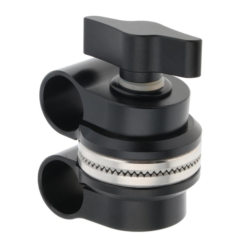 15mm Rod Clamp Swivel for Camera Shoulder Rig System Accessory 360 Degree