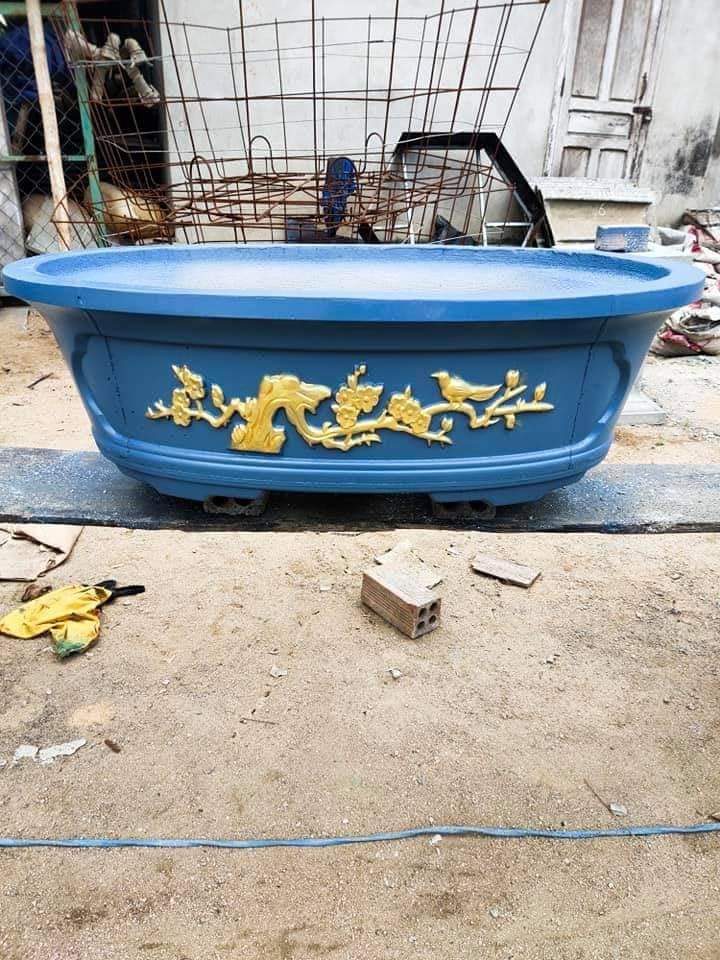 Khuôn đúc chậu cảnh ôvan 45 có lòng trong